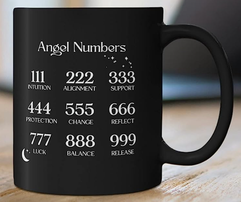 Angel Gifts, Angel Number Mug, Angel Numbers Meaning, Guardian Angel, meditationangel.com